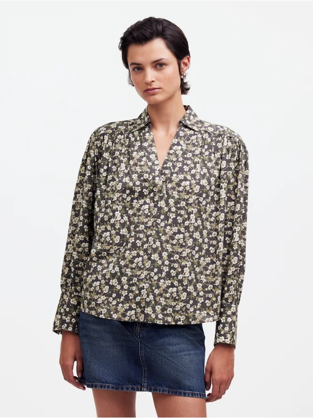 Madewell Easy Long-Sleeve Popover Shirt